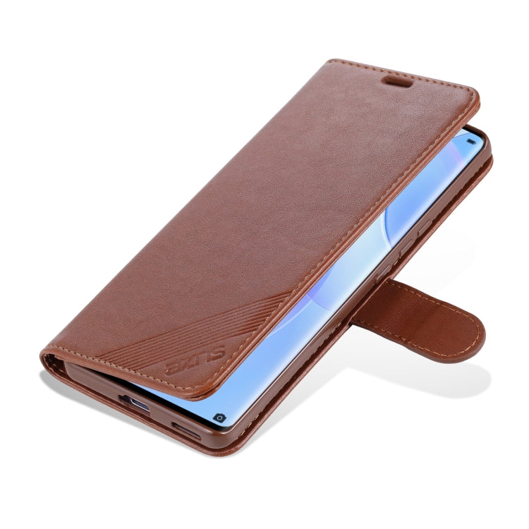 AZNS Sheepskin Texture Horizontal Flip Leather Case with Holder & Card Slots & Wallet For Honor 50 Pro