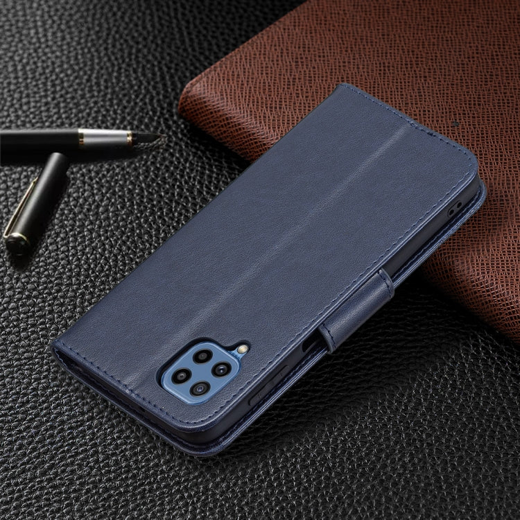 For Samsung Galaxy M32 Embossing Two Butterflies Pattern Horizontal Flip PU Leather Case with Holder & Card Slot & Wallet & Lanyard