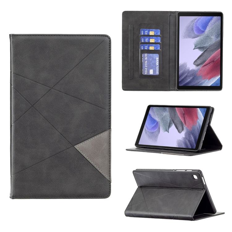 For Samsung Galaxy Tab A7 Lite SM-T220/SM-T225 Rhombus Texture Horizontal Flip Magnetic Leather Case with Holder & Card Slots