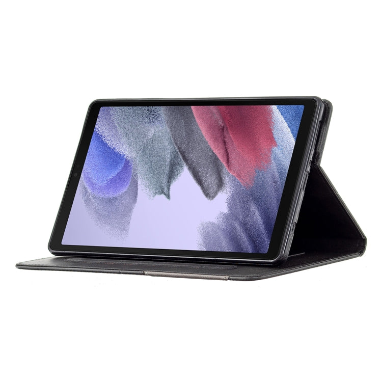 For Samsung Galaxy Tab A7 Lite SM-T220/SM-T225 Rhombus Texture Horizontal Flip Magnetic Leather Case with Holder & Card Slots