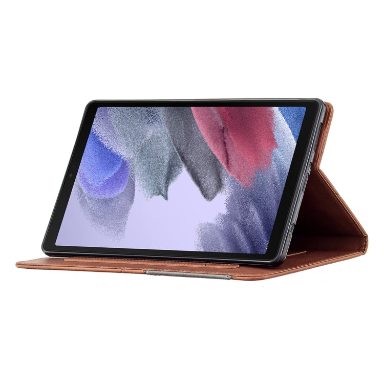 For Samsung Galaxy Tab A7 Lite SM-T220/SM-T225 Rhombus Texture Horizontal Flip Magnetic Leather Case with Holder & Card Slots
