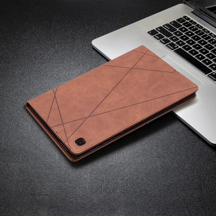 For Samsung Galaxy Tab A7 Lite SM-T220/SM-T225 Rhombus Texture Horizontal Flip Magnetic Leather Case with Holder & Card Slots