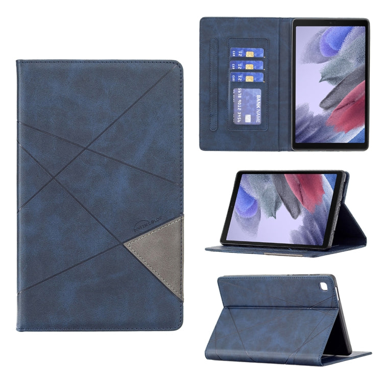 For Samsung Galaxy Tab A7 Lite SM-T220/SM-T225 Rhombus Texture Horizontal Flip Magnetic Leather Case with Holder & Card Slots