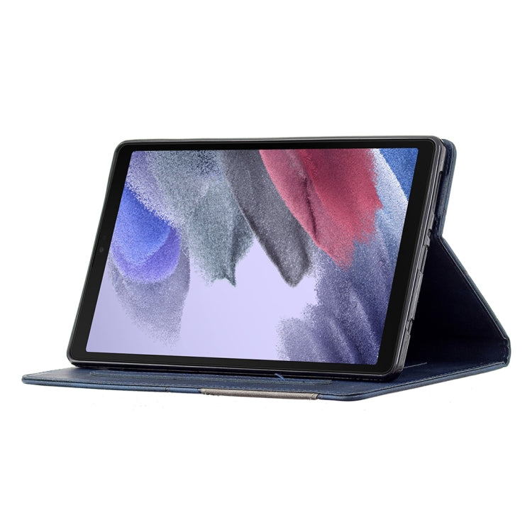 For Samsung Galaxy Tab A7 Lite SM-T220/SM-T225 Rhombus Texture Horizontal Flip Magnetic Leather Case with Holder & Card Slots