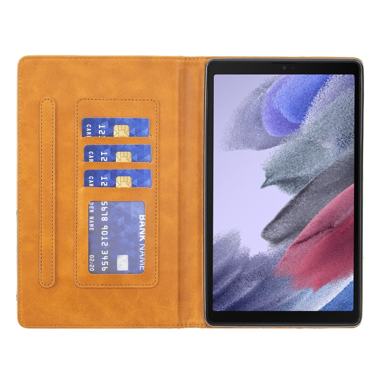 For Samsung Galaxy Tab A7 Lite SM-T220/SM-T225 Rhombus Texture Horizontal Flip Magnetic Leather Case with Holder & Card Slots