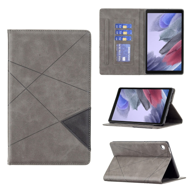 For Samsung Galaxy Tab A7 Lite SM-T220/SM-T225 Rhombus Texture Horizontal Flip Magnetic Leather Case with Holder & Card Slots
