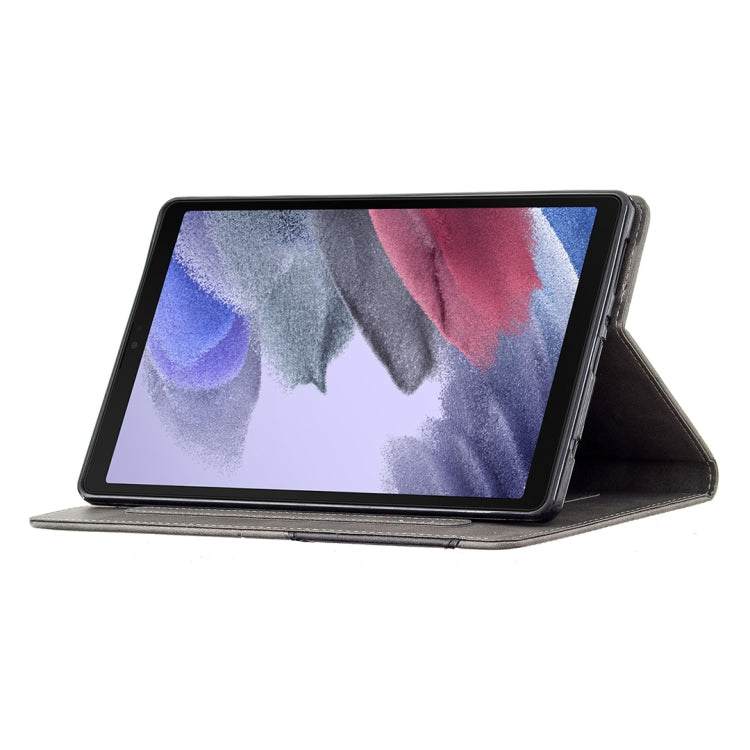 For Samsung Galaxy Tab A7 Lite SM-T220/SM-T225 Rhombus Texture Horizontal Flip Magnetic Leather Case with Holder & Card Slots