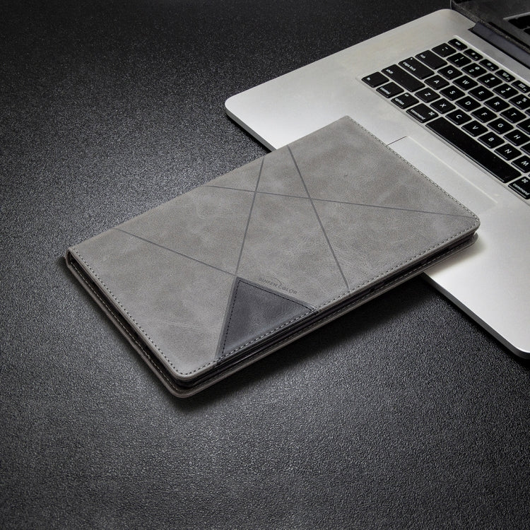 For Samsung Galaxy Tab A7 Lite SM-T220/SM-T225 Rhombus Texture Horizontal Flip Magnetic Leather Case with Holder & Card Slots
