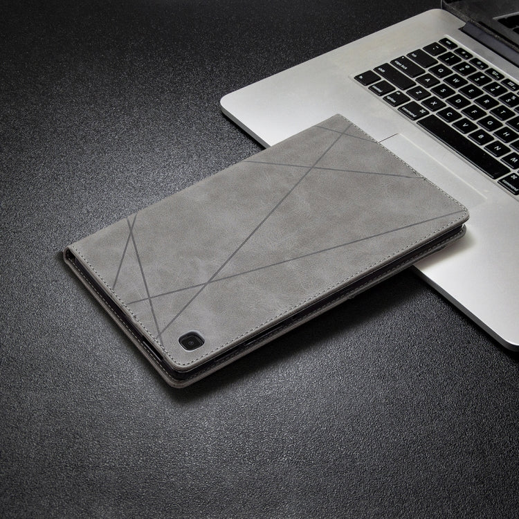 For Samsung Galaxy Tab A7 Lite SM-T220/SM-T225 Rhombus Texture Horizontal Flip Magnetic Leather Case with Holder & Card Slots
