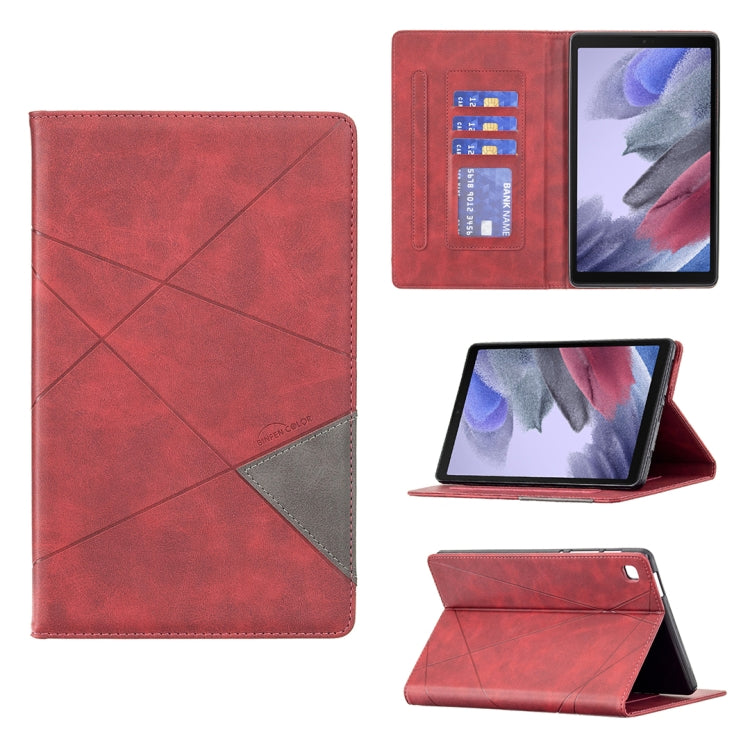 For Samsung Galaxy Tab A7 Lite SM-T220/SM-T225 Rhombus Texture Horizontal Flip Magnetic Leather Case with Holder & Card Slots