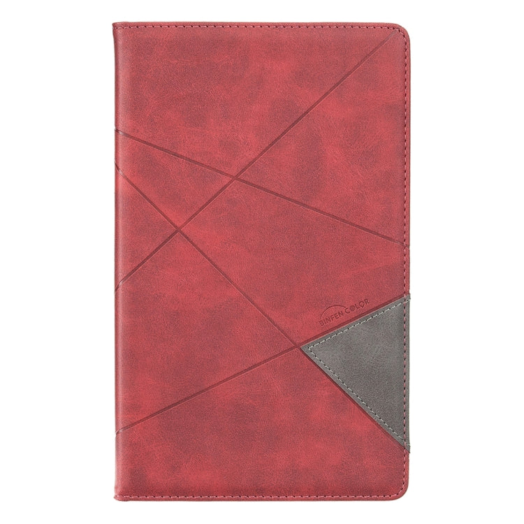 For Samsung Galaxy Tab A7 Lite SM-T220/SM-T225 Rhombus Texture Horizontal Flip Magnetic Leather Case with Holder & Card Slots