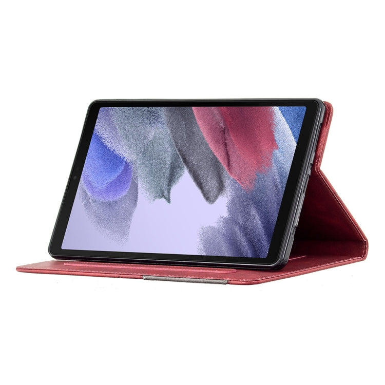 For Samsung Galaxy Tab A7 Lite SM-T220/SM-T225 Rhombus Texture Horizontal Flip Magnetic Leather Case with Holder & Card Slots