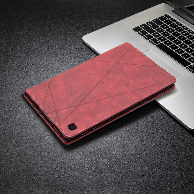 For Samsung Galaxy Tab A7 Lite SM-T220/SM-T225 Rhombus Texture Horizontal Flip Magnetic Leather Case with Holder & Card Slots