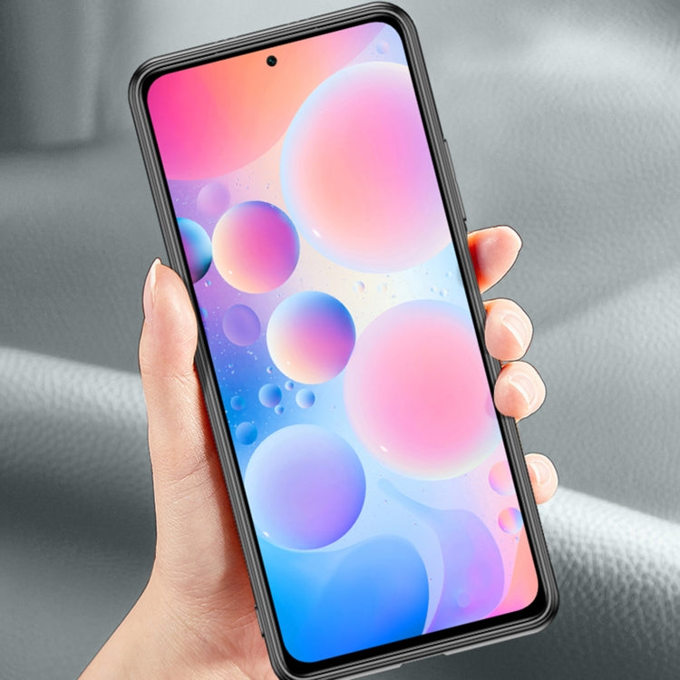 For Xiaomi Redmi Note 10 Pro Shang Rui Wood Grain Skin PU + TPU Shockproof Case