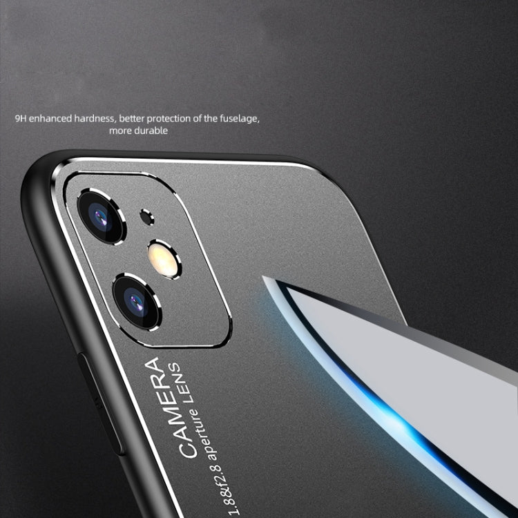 For iPhone 12 Cool Frosted Metal TPU Shockproof Case