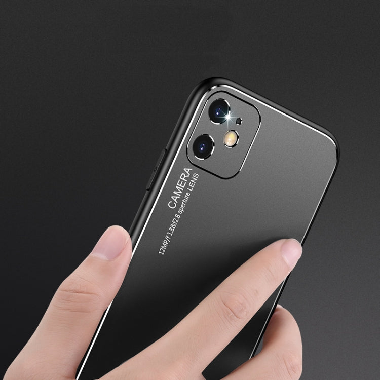 For iPhone 11 Pro Max Cool Frosted Metal TPU Shockproof Case