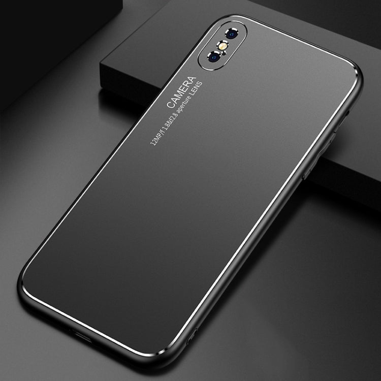 For iPhone X / XS Cool Frosted Metal TPU Shockproof Case