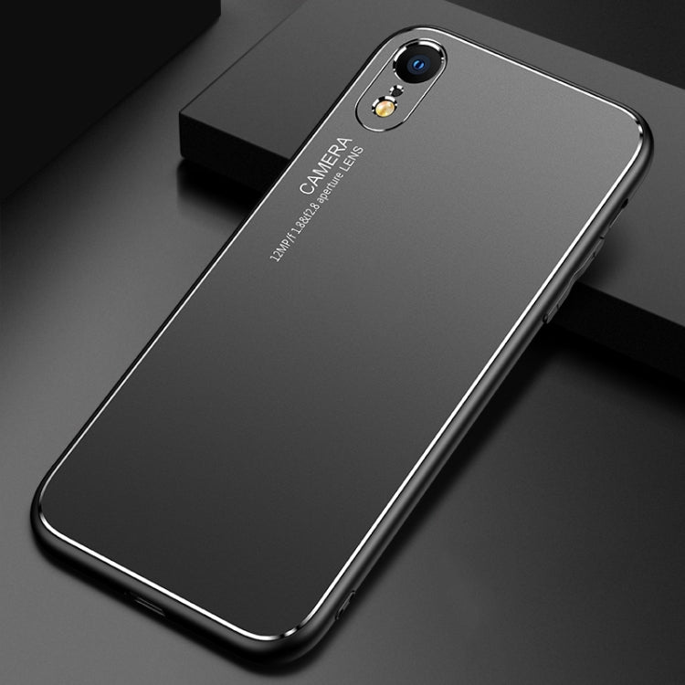 For iPhone XR Cool Frosted Metal TPU Shockproof Case
