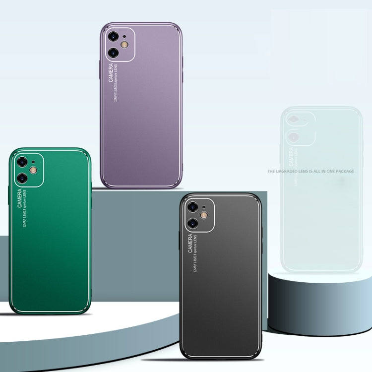 For iPhone XS Max Cool Frosted Metal TPU Shockproof Case