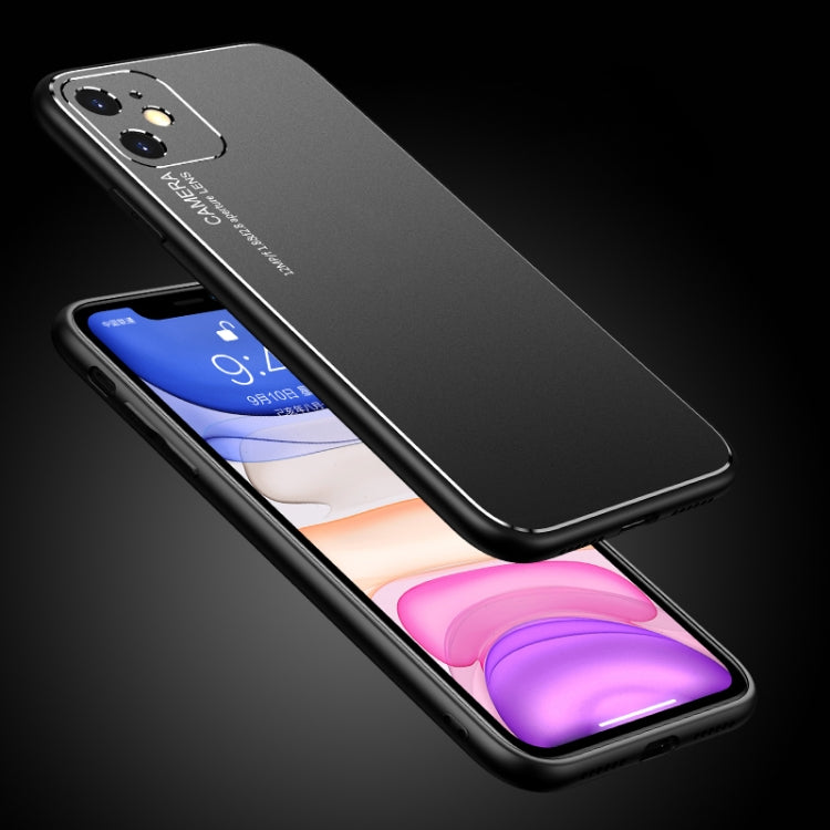 For iPhone XS Max Cool Frosted Metal TPU Shockproof Case