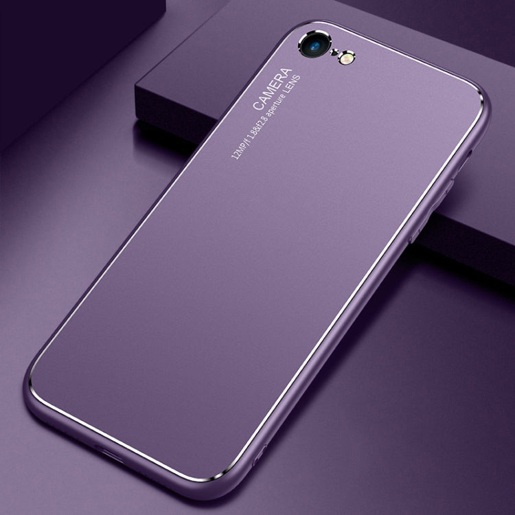 For iPhone SE 2022 / SE 2020 / 8 / 7 Cool Frosted Metal TPU Shockproof Case