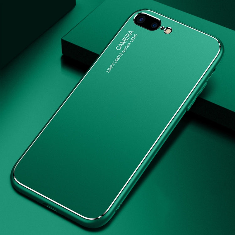 Cool Frosted Metal TPU Shockproof Case For iPhone 8 Plus / 7 Plus