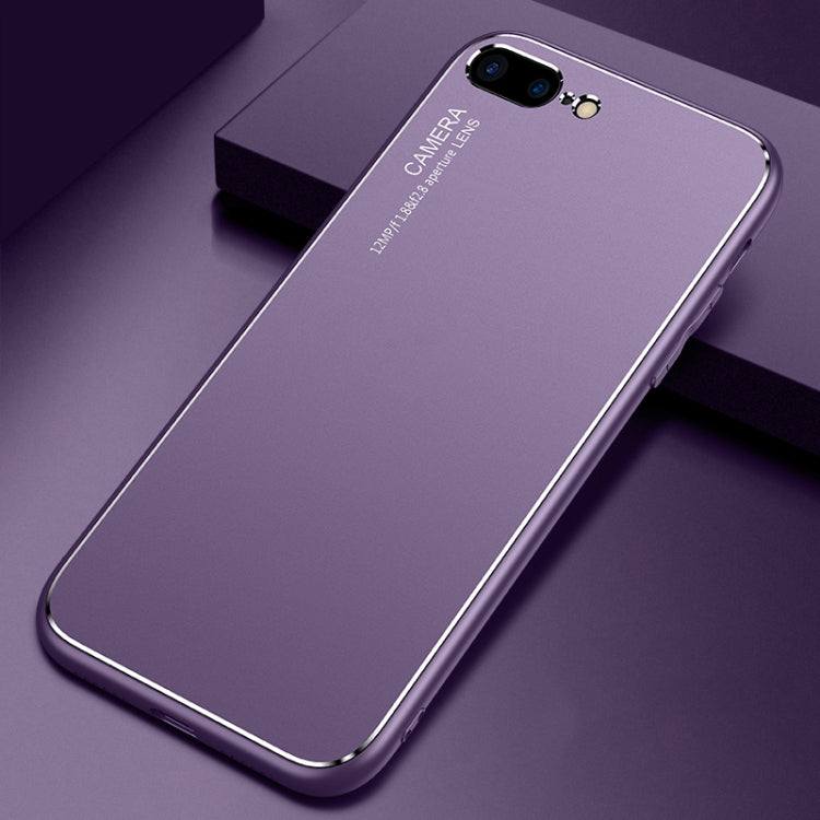 Cool Frosted Metal TPU Shockproof Case For iPhone 8 Plus / 7 Plus