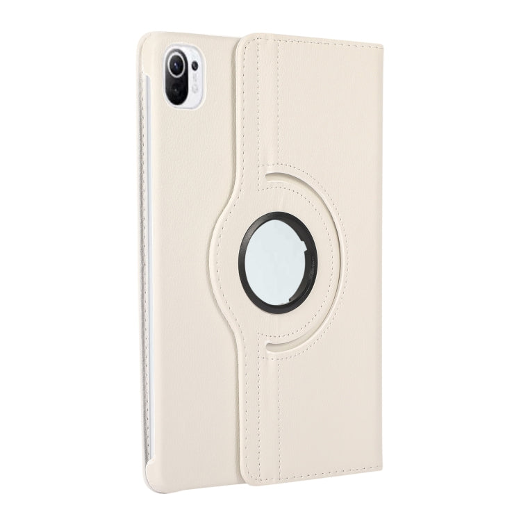 For Xiaomi Pad 5 360 Degree Rotation Litchi Texture Flip Leather Case with Holder