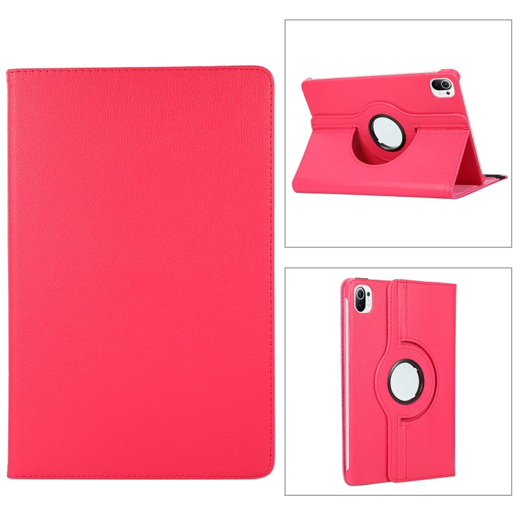 For Xiaomi Pad 5 360 Degree Rotation Litchi Texture Flip Leather Case with Holder