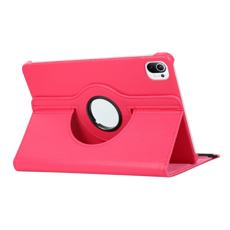 For Xiaomi Pad 5 360 Degree Rotation Litchi Texture Flip Leather Case with Holder