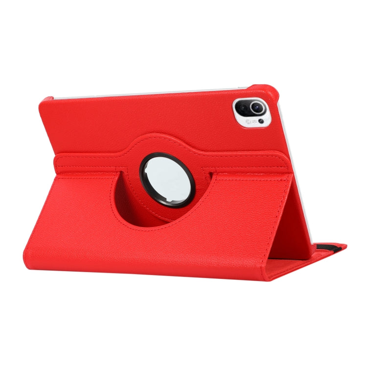For Xiaomi Pad 5 360 Degree Rotation Litchi Texture Flip Leather Case with Holder