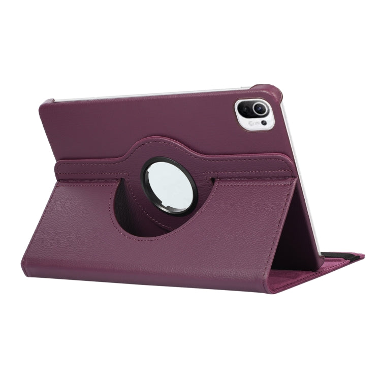 For Xiaomi Pad 5 360 Degree Rotation Litchi Texture Flip Leather Case with Holder