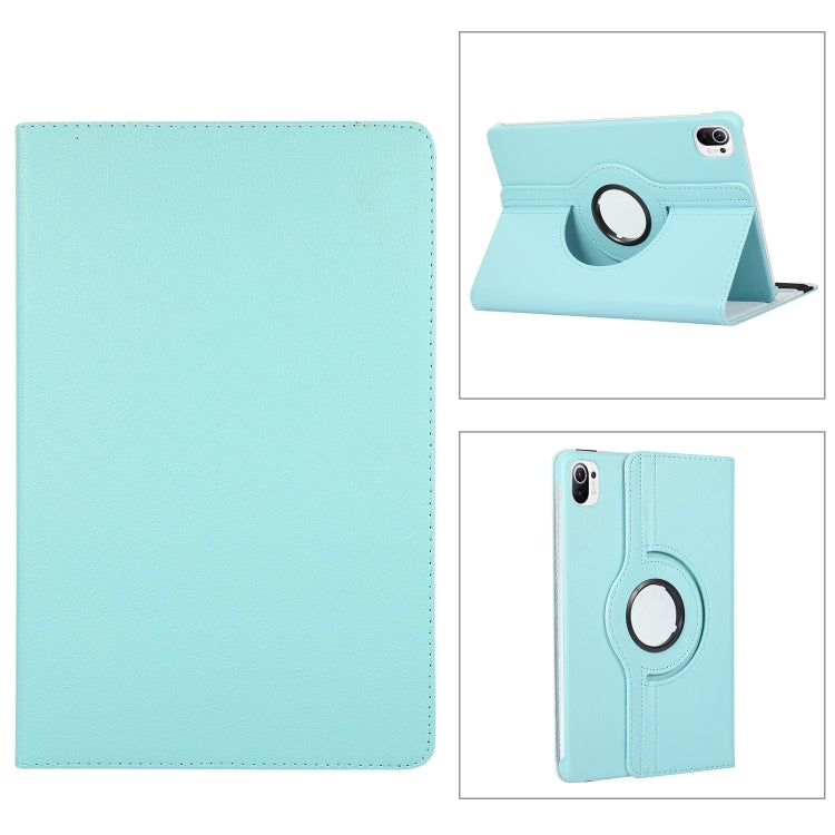 For Xiaomi Pad 5 360 Degree Rotation Litchi Texture Flip Leather Case with Holder