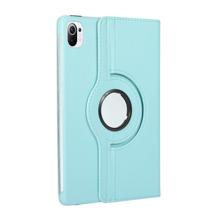 For Xiaomi Pad 5 360 Degree Rotation Litchi Texture Flip Leather Case with Holder