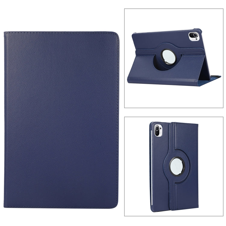 For Xiaomi Pad 5 360 Degree Rotation Litchi Texture Flip Leather Case with Holder