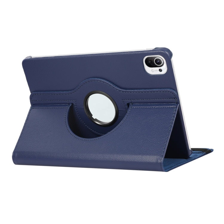 For Xiaomi Pad 5 360 Degree Rotation Litchi Texture Flip Leather Case with Holder