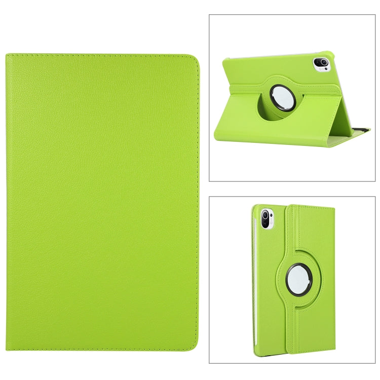 For Xiaomi Pad 5 360 Degree Rotation Litchi Texture Flip Leather Case with Holder
