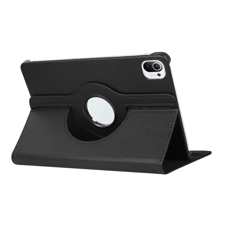For Xiaomi Pad 5 360 Degree Rotation Litchi Texture Flip Leather Case with Holder