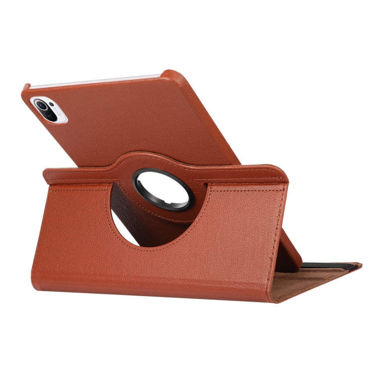 For Xiaomi Pad 5 360 Degree Rotation Litchi Texture Flip Leather Case with Holder