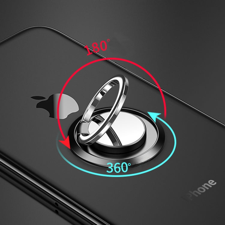 For iPhone 11 Pro SULADA Magnetic Frosted Silicone Frame Protective Case with Ring Holder