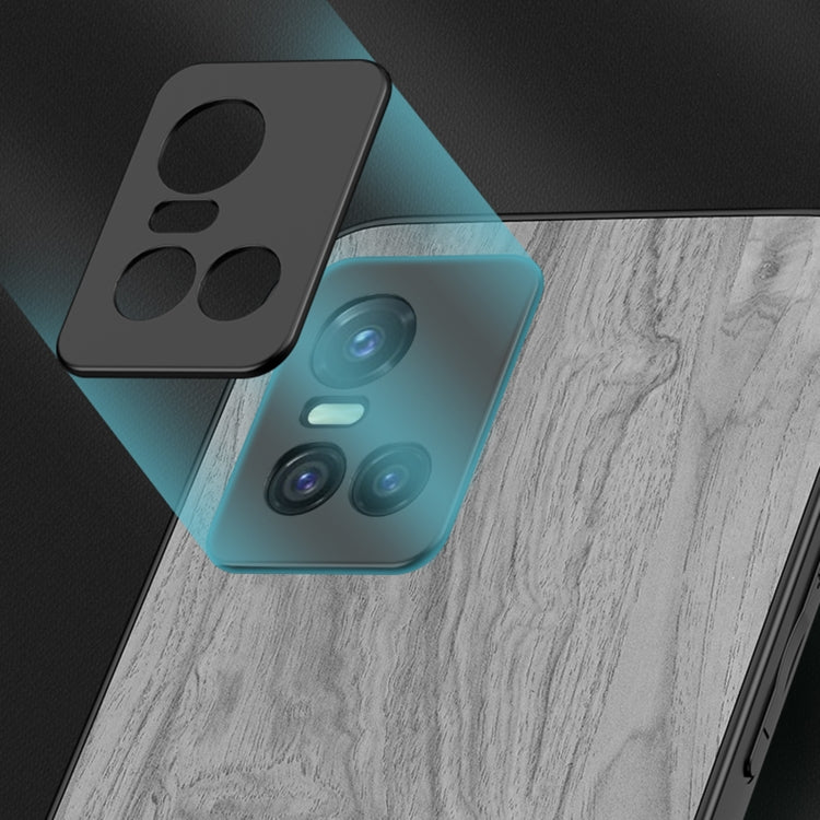 For vivo S10 Pro Shang Rui Wood Grain Skin PU + TPU Shockproof Case