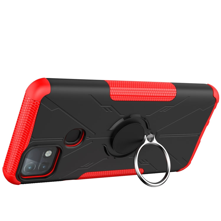 For Infinix Hot 10i Armor Bear Shockproof PC + TPU Protective Case with Ring Holder