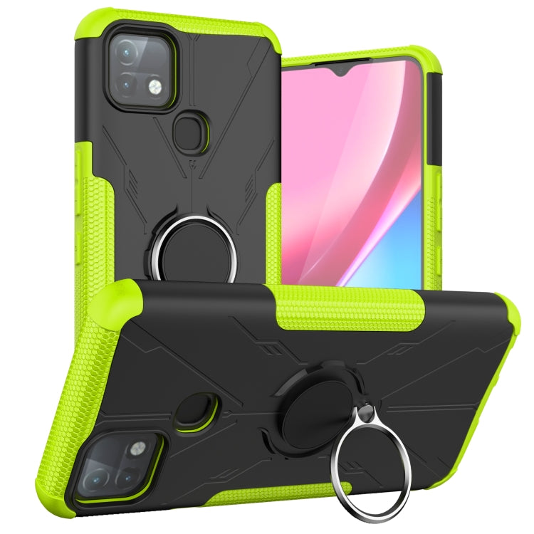 For Infinix Hot 10i Armor Bear Shockproof PC + TPU Protective Case with Ring Holder