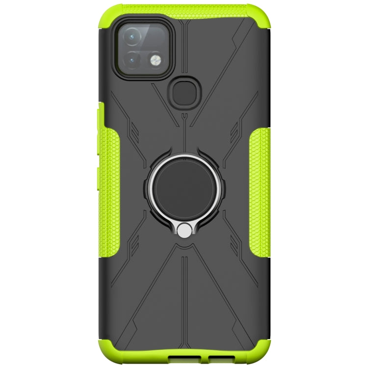 For Infinix Hot 10i Armor Bear Shockproof PC + TPU Protective Case with Ring Holder