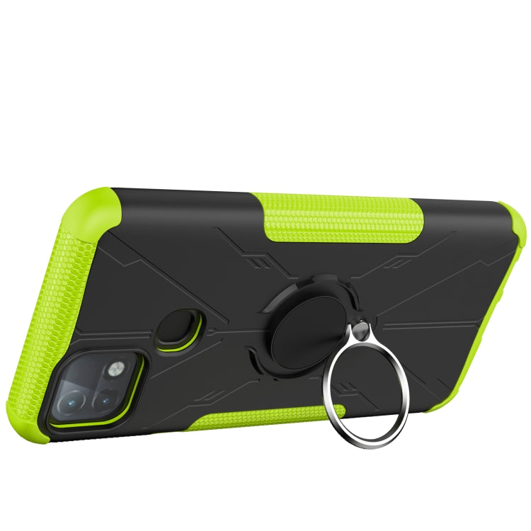 For Infinix Hot 10i Armor Bear Shockproof PC + TPU Protective Case with Ring Holder