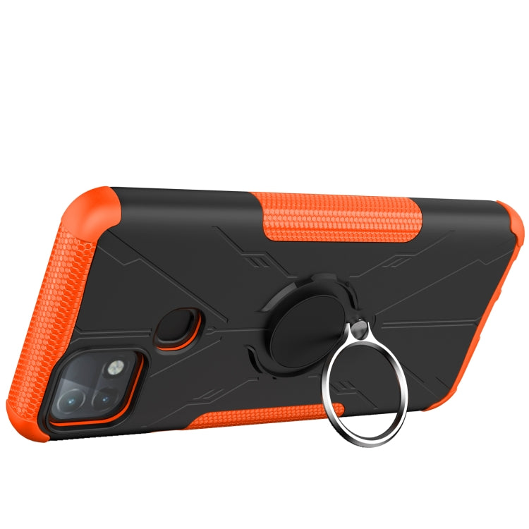For Infinix Hot 10i Armor Bear Shockproof PC + TPU Protective Case with Ring Holder