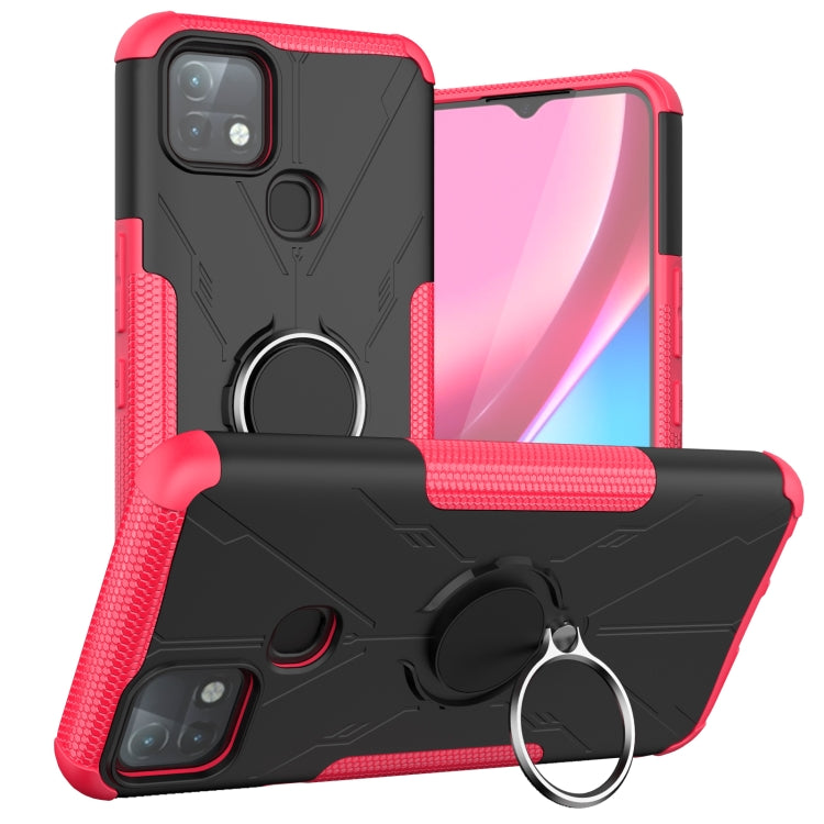 For Infinix Hot 10i Armor Bear Shockproof PC + TPU Protective Case with Ring Holder