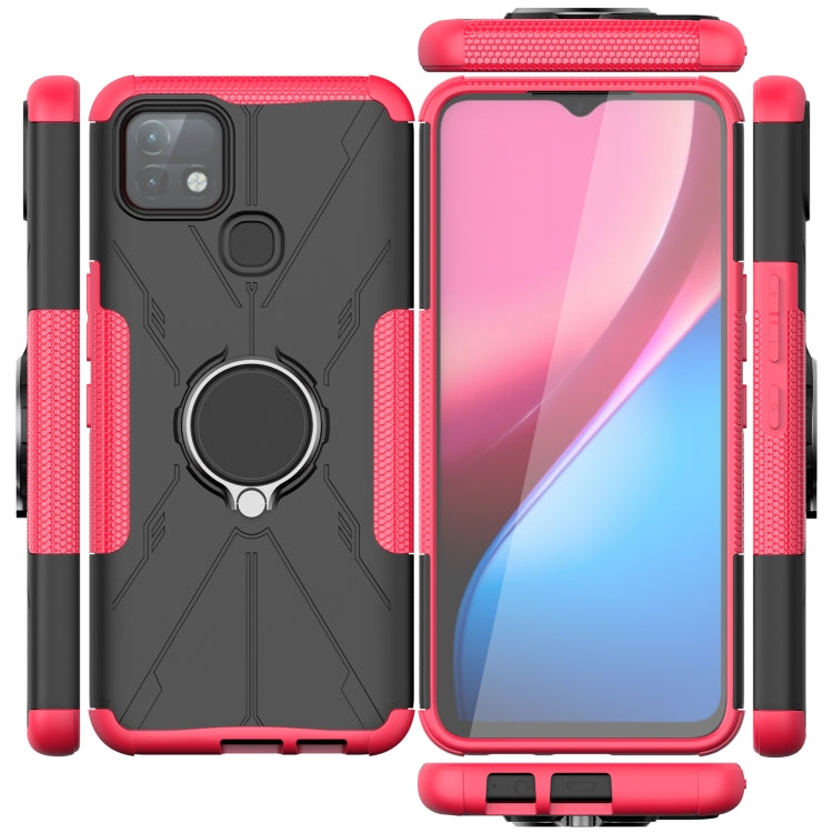 For Infinix Hot 10i Armor Bear Shockproof PC + TPU Protective Case with Ring Holder