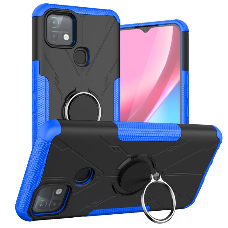 For Infinix Hot 10i Armor Bear Shockproof PC + TPU Protective Case with Ring Holder