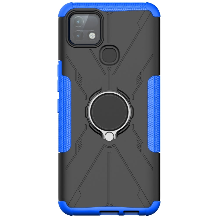 For Infinix Hot 10i Armor Bear Shockproof PC + TPU Protective Case with Ring Holder